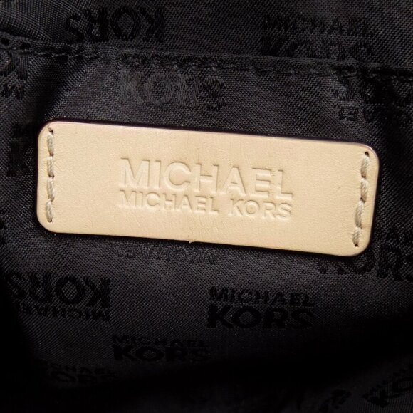 Michael Kors Jet set Tote shoulder bag Black Pebble Leather Medium - Picture 7 of 13